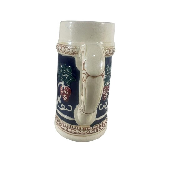 VTG Beer Stein Mug Made in Occupied Japan German Style Hand Painted Artwork 7" T - Picture 7 of 9